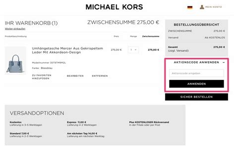 Michael Kors Gutschein & Aktionscodes 